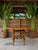 Vintage Coastal Tortoise Bamboo Octagonal Dining Table With Decoupage Floral Top For Sale - Image 12 of 12
