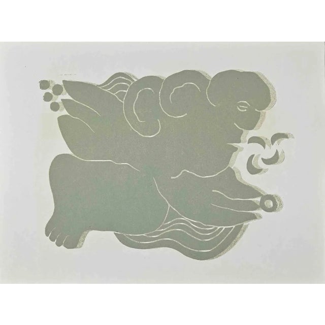 Jean Lurçat, The Cloudy Woman, Lithograph, Mid-20th Century For Sale