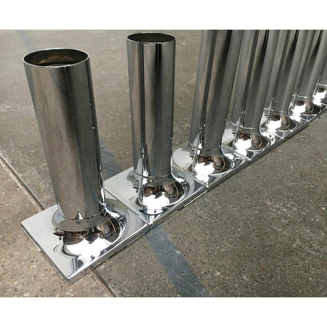 Mid-Century Space Age German Model A248 Chrome Ceiling or Wall Lamps by Rolf Krüger for Staff, 1960s, Set of 7 For Sale - Image 4 of 18