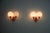 Orange Metal and Opaline Glass Wall Lamps, 1960s, Set of 2 For Sale - Image 4 of 9