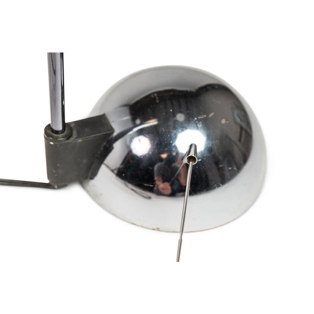 Contemporary Set of Two Post Modern Floor Lamps in Midnight Chrome by Robert Sonneman for George Kovacs, Usa, C. 1987 For Sale - Image 3 of 12