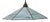 Art Deco Marble Opaline Stained-Glass Pendant Lamp For Sale