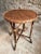 1960s Mid-Century Round Bamboo and Wood Side Table, 1960s For Sale - Image 5 of 11