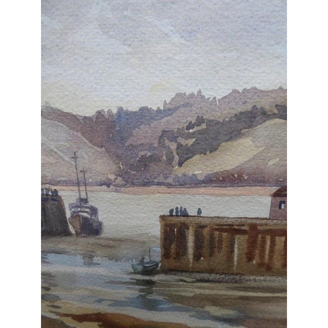 D. M. Bland, Scarborough Harbour, 1975, Watercolor on Paper, Framed For Sale - Image 8 of 14
