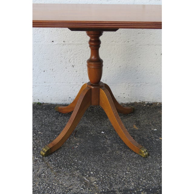 1940s Mahogany Claw Feet Low Side End Table For Sale - Image 4 of 11