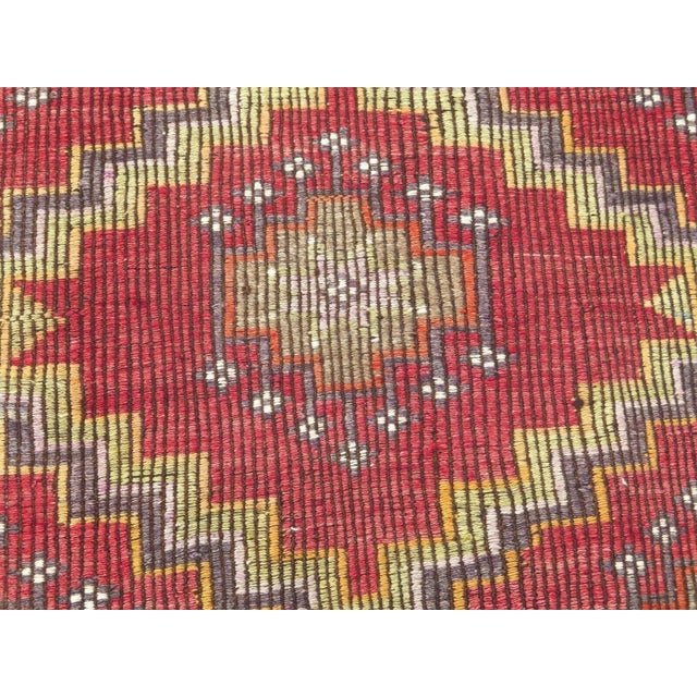 1960s 1960s Nomadic Embroidered Kilim - 69" X 130" For Sale - Image 5 of 12