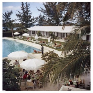 Slim Aarons, Poolside Service, Estate Stamped Photographic Print, 1962 / 2020s For Sale
