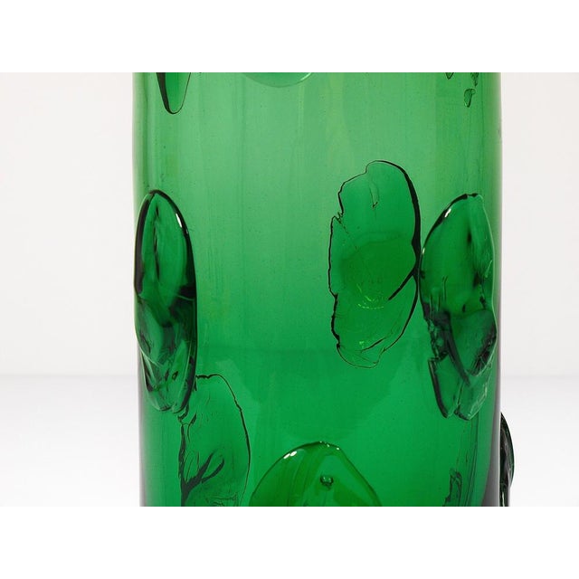 1960s Large Empoli Green Glass Vase, Italy, 1960s For Sale - Image 5 of 18