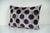 Mid-Century Modern Velvet Ikat Pillow Cover – Purple Polka Dot 16'' X 24'' For Sale - Image 3 of 4
