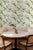 Green Chirp Society Floral Grasscloth Wallpaper by House Party | Secret Garden Green | 6 Yards For Sale - Image 8 of 9
