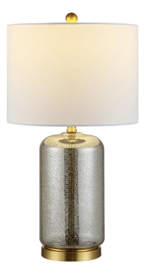 Novah 26" Metallic Table Lamp in Silver