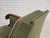Vintage Danish Carved Oak Lounge Chair with Green Velour Upholstery, 1950s For Sale - Image 6 of 18