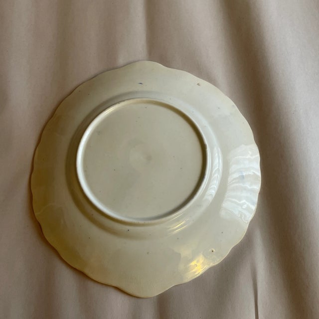 Pair available at time of posting. Antique hand painted gaudy Welsh tea cake plate for tea cakes or other small goodies...