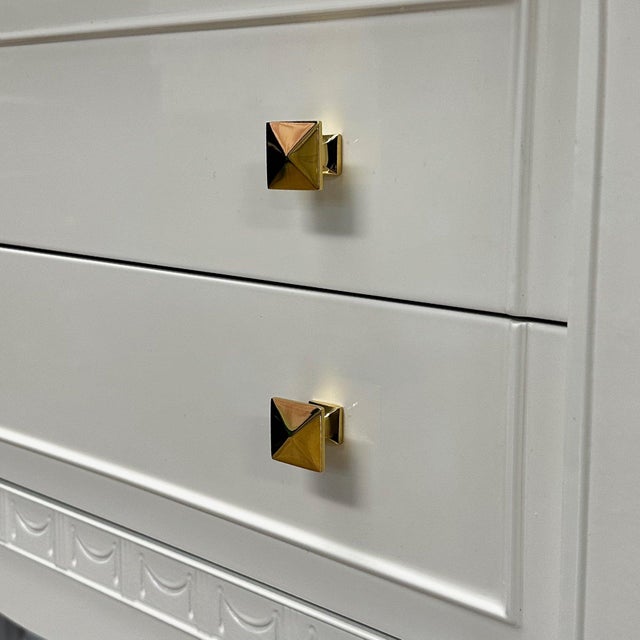 1970s Vintage Lacquered White Sideboard For Sale In Portland, OR - Image 6 of 9