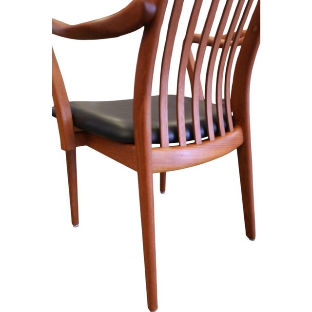 Danish design at its best. A chair that almost feels like an armchair to sit in. Elegant armchair from Danish Schou...
