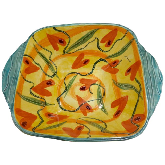 Marilee Hall Pottery Bowl of Whimsical Hearts For Sale - Image 10 of 10