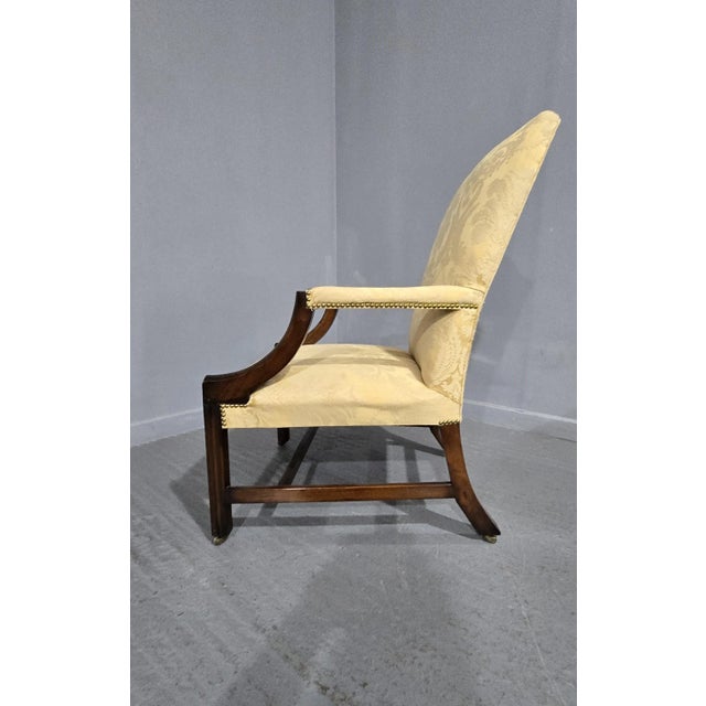 Antique Georgian Gainsborough Library Chair, 1910 For Sale - Image 6 of 8