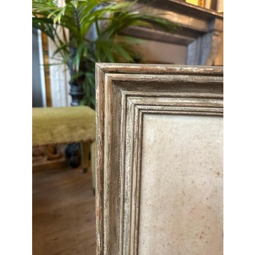 Framed Neoclassical Style Pencil Drawings in Distressed Silver Gilt, 1900, Set of 2 For Sale - Image 9 of 14