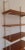 1960s Mid-Century Minimalist Bookcase with Adjustable Shelves in Yellow-Brown Wood and Book Supports for White Painted Iron Frame from Sparrings For Sale - Image 5 of 7