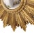 Plastic Vintage Sunburst Mirror in Gold Leaf Resin, 1960s For Sale - Image 7 of 18