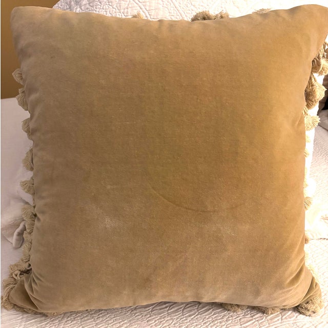 Vintage Aubusson Needlepoint Petit Point Pillow With Cherubs Angels Tassel Trim For Sale - Image 9 of 12