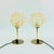 Magnificent and rare pair of large mid-century modern bubble glass table lamps designed by helena tynell for hustadt...