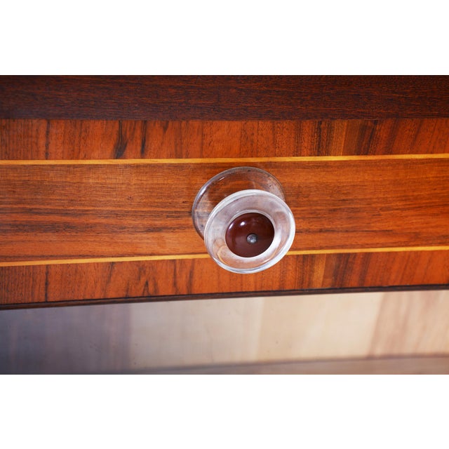 Wood Art Deco Bookcase in Ash and Mahogany, Czech, 1940s For Sale - Image 7 of 10