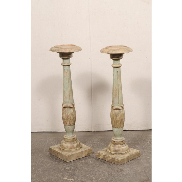 Gustavian (Swedish) Swedish Gustavian Display Pedestals - A Pair For Sale - Image 3 of 8