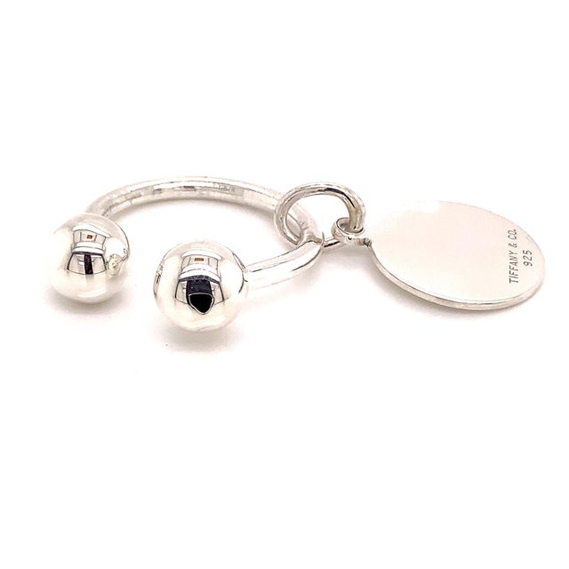 1990s Tiffany & Co Estate Sterling Silver Keychain 9.2 Grams For Sale - Image 11 of 11