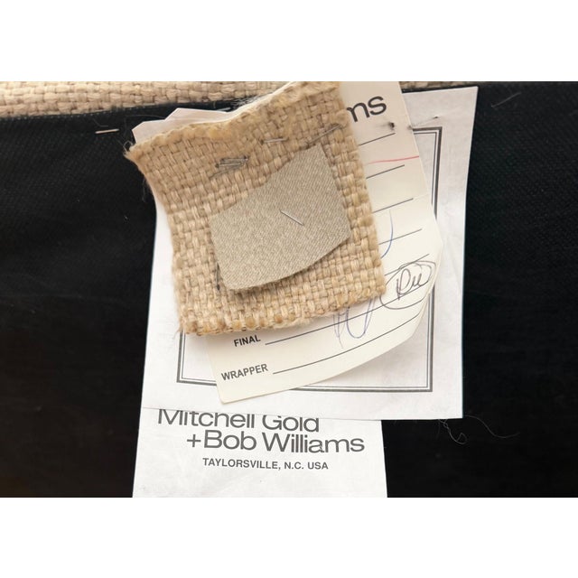 Custom English Country Roll-Arm Sofa in Tan Tweed For Sale - Image 11 of 18