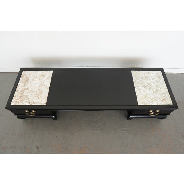 Asian Vintage Lane Asian-Inspired Low Coffee Table For Sale - Image 3 of 12