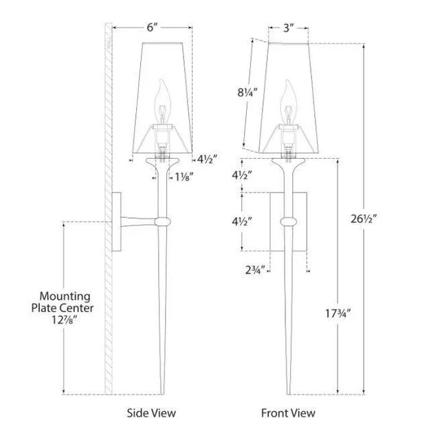 Transitional Julie Neill for Visual Comfort Signature Iberia Single Sconce in Antique Gold Leaf with Linen Shade For Sale - Image 3 of 3