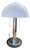 Vintage Mid Century Modern Mushroom Style Dome Table Lamp in Chrome For Sale