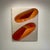 Wall Object by Artist Willi Siber. Interference lacquer over MDF with concave center portions. The surface of the piece is...