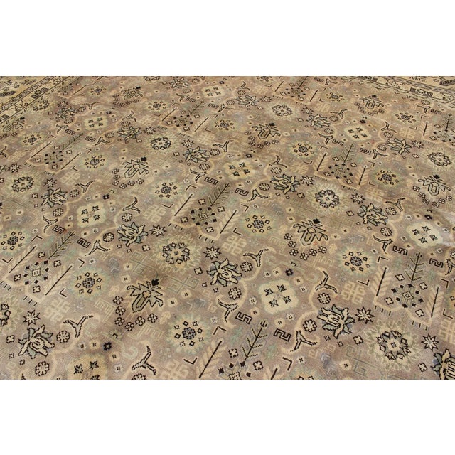 1950s Semi Vintage Tabriz Rug - 10′1″ × 12′9″ For Sale In Atlanta - Image 6 of 8