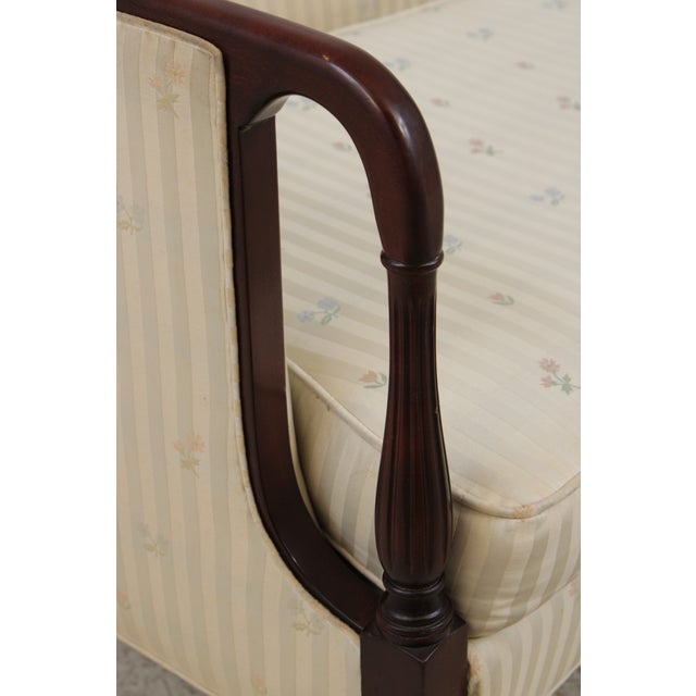 Laine Sheraton Style Mahogany Settee Loveseat For Sale - Image 15 of 18