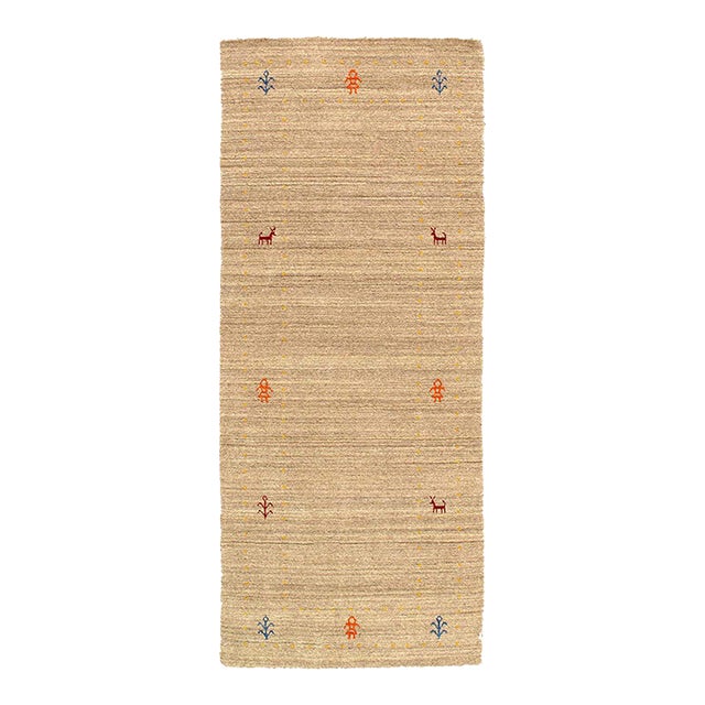 Pasargad DC Fine Hand Knotted Gabbeh Design Rug For Sale