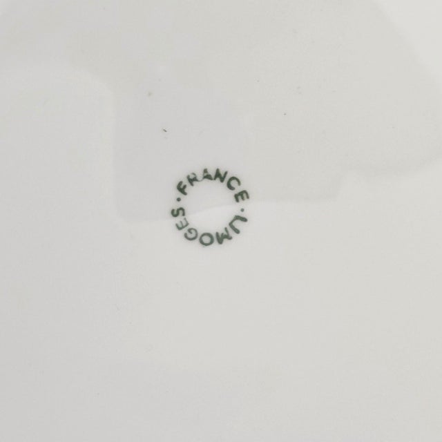 Mid-Century Limoges France White Porcelain Scalloped Serving Bowl 9.25" For Sale - Image 9 of 9