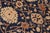 Shabby Chic Ziegler Blue Dull Orange Hand-Knotted Wool Rug - 9'3'' X 11'10'' For Sale In New York - Image 6 of 8