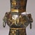 Late 20th Century Pair of Vintage Bronze Vases With Gold Inlay - Archaic Style Gu Vessels For Sale - Image 5 of 10