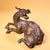 Early 20th Century Gilt Bronze Mythical Beast Figure – 6.3" Recumbent Qilin Sculpture For Sale - Image 4 of 9