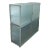 Modernist Frosted Glass & Aluminum Storage Unit by Interlübke, Germany For Sale