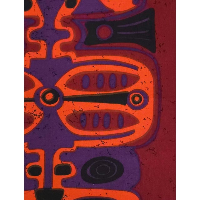 Mid-Century German Pop Art Screen-Printed Wall Hanging by Traute Sänger, 1970s For Sale - Image 4 of 5