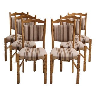 The Vintage Kjaernulf-Style Danish Set of Six Dining Chairs For Sale