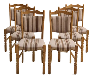 The Vintage Kjaernulf-Style Danish Set of Six Dining Chairs