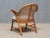 Vintage Armchair in Cherry Wood and Cane and Bouclé by Frits Schlegel, Denmark, 1940s For Sale - Image 9 of 15