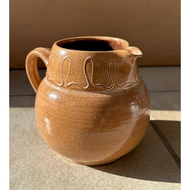 This high quality ceramic art jug vase was created by the renown German artist Helma Klett (1908-1996) during the 1950s. A...