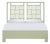 Finn Platform Bed Queen - Celery Green For Sale