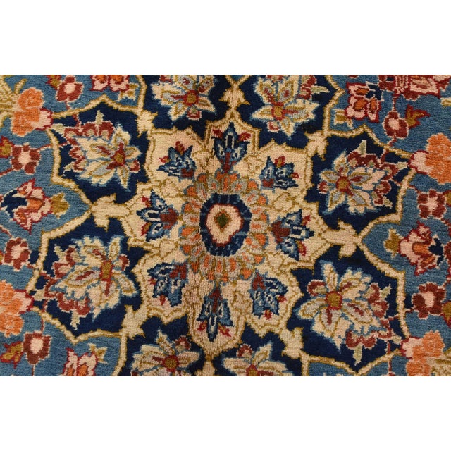 Red Najafabad Rug 11′ X 17’5” Red Wool Vintage Traditional Hand-Knotted Carpet For Sale - Image 8 of 16