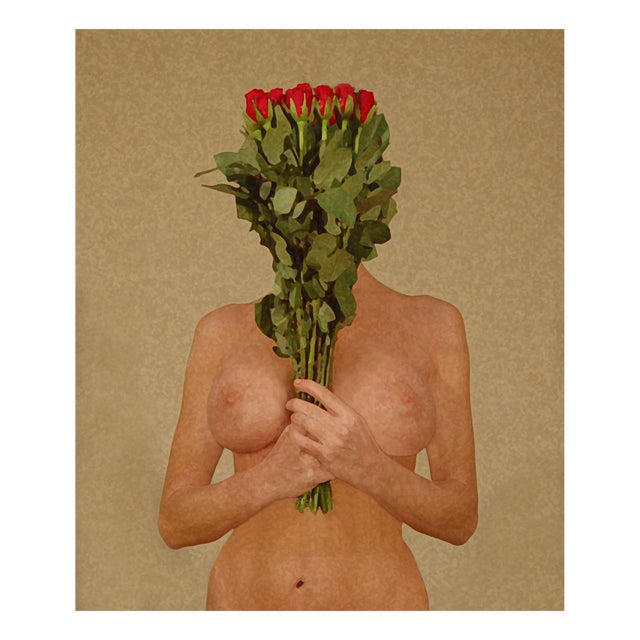Vincenzo Marega, Composition 5, Nude, 2026, Giclee Print on Canvas For Sale
